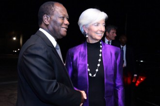 Côte d'Ivoire : Christine Lagarde reçoit les honneurs au palais présidentiel